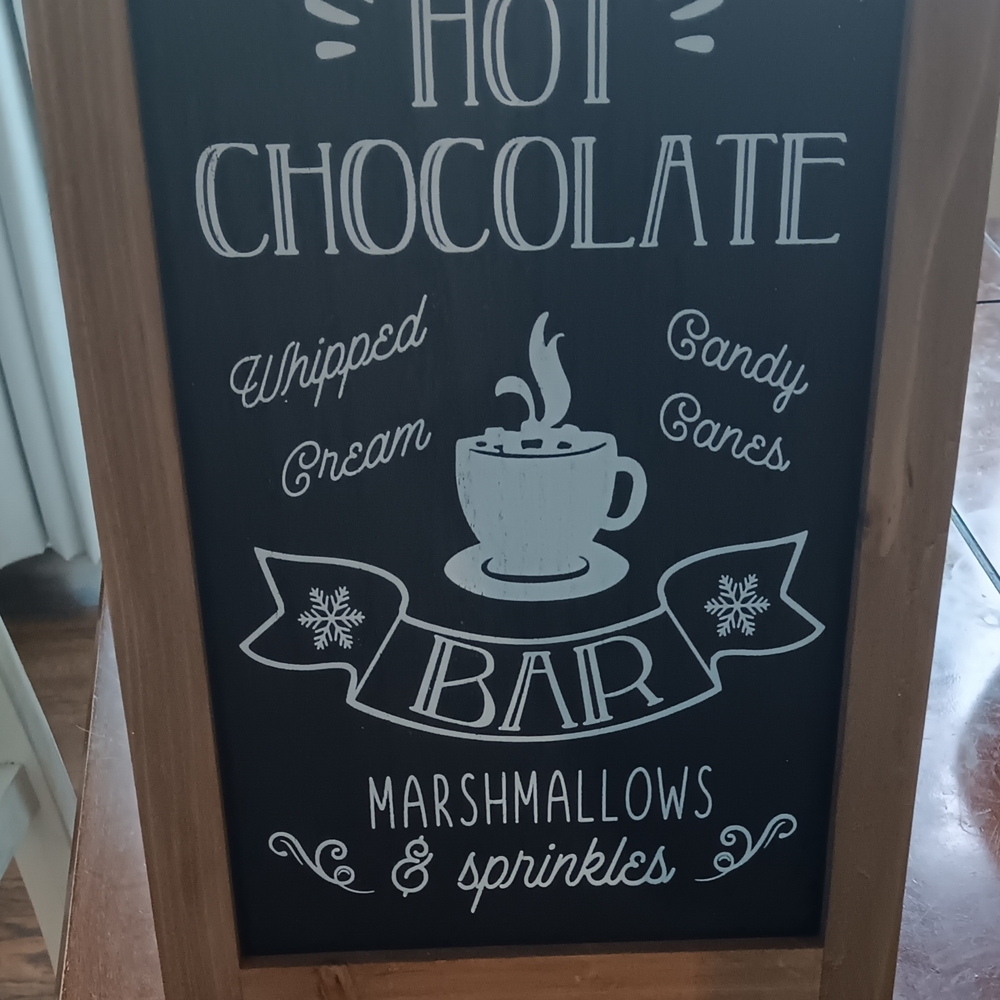 Wooden Hot Chocolate Bar Sign